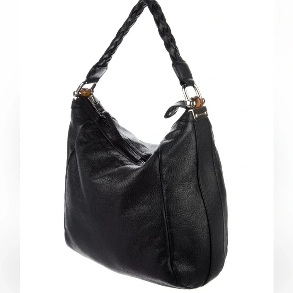 🖤✨Authentic Gucci large leather Bamboo Bar accent shoulder bag🖤✨ - Picture 2 of 16
